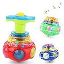 Toy Imagine™ Gyro Magic Lattoo Toy with Music and Lights Spinning Top Toy for Kids Boys Colourful Tops Pack of 1 Color May Vary
