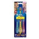 Oral B Kids Chhota Bheem Manual Toothbrush, Extra Soft Bristles, Easy To Hold Handle Pack Of 3 (Age 2+), Multicolour