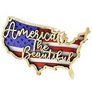 Fashion My Day® Carved Wooden American Flag Ornament Table Signs DIY Crafts Hollow Party Home and Garden | Home Decor | Figurines| Figurine