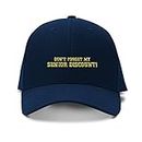 Speedy Pros Baseball Cap Don't Forget Senior Discount Embroidery Funny & Novelty Humor, Navy, One size