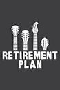 Guitare Band Retirement Plan Musik Cd Vinyl Vintage: Lined Journal Notebook, Memo Diary Subject Notebooks Planner, for Travelers, Students, Office - 6" x 9", 110 Pages