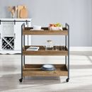 Home Mobile Bar Kitchen Serving Cart 3 Levels Drinks & Tea Trolley FREE SHIPPING