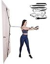 Door Gym Band - Full Body Multi-Position Home Gym Anchor System for Resistance Bands - Heavy Duty Band with Loops