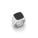 Vitra jewellery Kimba black onyx ring, Pure silver 925 ring Inspired by the Dragons (US 7.5)