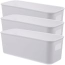 Stackable Storage Baskets for Home Office Organization, Small Desktop Storage Bo