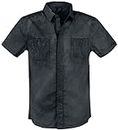Brandit Roadstar Männer Kurzarmhemd schwarz XL 100% Baumwolle Basics, Festival, Rockwear, Steampunk
