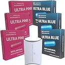 3 x Ultra Blue & Ultra Pink Sex Tablets for Men and Women Bundle - Strong Natural Sex Enhancers for Couples! Libido, Endurance & Sex Drive Support! Contains Maca, Ginseng