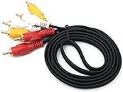 Electronic Spices 3 RCA Audio/Video Imported Cable DVD/DTH/LED TV Yellow/White/RED CONNECTORS