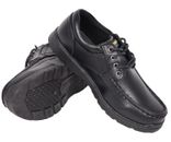Scarpe stringate nere ragazzi bambini scuola junior casual scarpe da barca formali Regno Unito taglia 1-6
