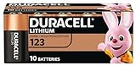 Duracell High Power Lithium 123 Battery 3V, pack of 10 (CR123 / CR123A / CR17345) designed for use in Arlo cameras, sensors, keyless locks, photo flash and flashlights [Amazon exclusive]