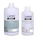 LAPOX METALAM System B Crystal Clear Ultra Clear Epoxy Resin and Hardner High Gloss Non Yellowing, 1.5 Kg