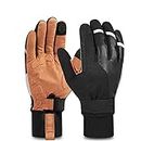 YYUFTTG Gants Winter Sports Gloves Thickened and Lengthened Warm Bicycle Equipment Men's Outdoor Ski Bicycle Motorcycle Gloves (Color : Winter Thicken, Size : L)