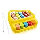 Gesto 2 in 1 Musical Xylophone & Mini Piano for Kids | Educational Toys 3 4 5 6 Year Old Boys Girls Best Birthday Gifts Colorful Keys Preschool Learning Instruments Toddlers Non-Battery Assorted Color