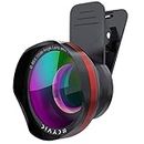 SKYVIK Signi Pro 2 in 1 (Wide+Macro) Clip on Mobile Camera Lens Kit for iPhone, Samsung and Other Smartphones. Black