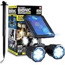 Bionic Duo Solar Lights Outdoor As Seen On TV with Motion Sensor, Stakes by Bell+Howell - 14 LED Lights Super Bright Waterproof Landscape Spotlights for Patio Yard Garden