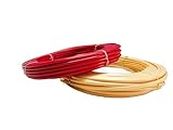 The Round Table Retail Store-Plastic Broom Wire for Craft Work, Basket/Flower Vases Making(Red and Sandal)