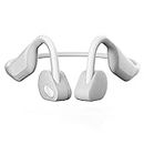 Open Ear Sport Air Bone Conduction Kopfhörer Wasserdichte Kopfhörer Schwimmen Ergonomisches Mit Mikrofon IPX5 Wasserdicht Bluetooth 5.0 Wireless Podcasts Telefonieren Videokonferenzen ESSONIO White