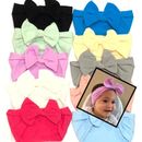 10 Pack Bow Headbands variety set for baby toddler girl nylon bulk wholesale lot