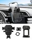 FIILINES Phone Holder Fit for 2016-2021 Honda Civic Sedan Hatchback Cell Phone Mount Dashboard Air Vent Cell Phone Holder for iPhone Smartphone 360 Degree Rotation Civic Accessories Black
