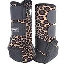 Classic Equine Legacy2 Front Support Boots, Cheetah, Small