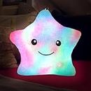 Exsivemy Plush Sensory Toys for Autism, Stars Toys Light Up Toys For Girls Boys, Sleep Aid Stuffed Pillow For Kids or Adults, Birthday Xmas Chrimast Gifts For 2 3 4+ Years (colorful)