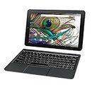 RCA Viking Pro 10" 2-in-1 Tablet 32GB Quad Core Charcoal Laptop Computer with Touchscreen and Detachable Keyboard Android 6.0