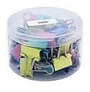 Imicreate 48pcs Multicolour Metal Paper Binder Clip Clamp for Student School Office Supplies (Multicolour Metal Binder Clip)