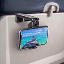 Universal Airplane in Flight Phone Mount. Handsfree Phone Holder for Desk with Multi-Directional Dual 360 Degree Rotation. Pocket Size Travel Essential Accessory for Flying.
