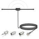 Bingfu DAB FM Radio Antenna FM Dipole Aerial with 3M Extension Cable for Pioneer Yamaha Marantz Bose Wave Music System DAB FM Radio Home Stereo Receiver AV Audio Vedio Home Theater Receiver