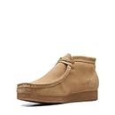 Clarks Wallabee Boots, Moccasin, Shaker Boots, Men's, brown (dark sand) suede, 8.5 US