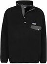 PATAGONIA Men's M's Synch Snap-T P/O Jacket, Black w/Forge Grey, L