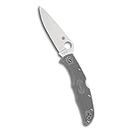 Spyderco Endura 4 Lightweight Plain Edge Folding Knife - Grey