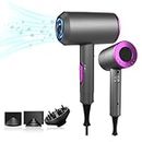 Hair Dryer XCJump Professional Hair Dryer Ionic Hot And Cold Air Hair Dryer With Diffuser Travel Salon 1800w