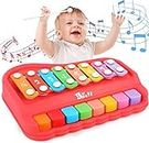 Bestie Toys Xylophone Pour Enfant,Musique Instruments Jouets Multifonctions (Multicolor)