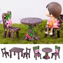 Accessories Mini Ornaments Miniature Table and Chairs Fairy Garden Landscape