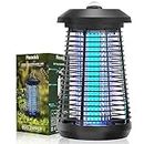 Florarich Bug Zapper Electric Mosquito Zapper with Metal Housing for Outdoor Indoor, 4200V High Powered 18W Waterproof Mosquito Killer Lamp for Home Backyard Patio (Black-229)