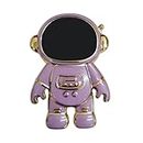 Prolet Cute Phone Stand Holder,Creative Astronaut Design Foldable Cell Phone Kickstand for Desk,Bling Creative Phone Ring Compatible All Phones and Tablets for Men & Woman-Plum