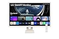 LG 32SR50F-W 32 inch Full HD (1920 x 1080) IPS Smart Monitor with webOS, ThinQ Home Dashboard, AirPlay 2, Screen Share, Bluetooth, 2xHDMI, 2xUSB, Remote Control, White