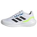 adidas Sportswear Runfalcon 3.0 Lace Kids' Shoes, Cloud White/Core Black/Bright Royal, 13K