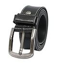 Hide Produits Formal Dress casual Leather Belt with metal buckle (Medium)