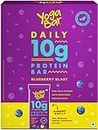 Yogabar Blueberry Blast 10g Protein Bars [Pack of 6], Protein Blend & Premium Whey, 100% Veg, Rich Protein Bar with Date, Vitamins, Fiber, Energy & Immunity for fitness. 100% Natural ingredients used.