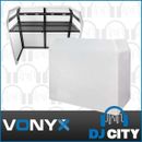 Vonyx DB3 DJ Facade Light Screen Stand Table Booth System w/ Carry Bag