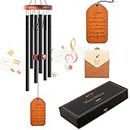 Soopau Sympathy Gift Baskets, 30" Wooden Memorial Wind Chimes for Loss of Loved One, Memorial/Bereavement/Condolence/Funeral Gifts, in Memory of a Loved One Mother Father
