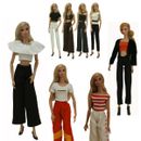 Office Lady Top Trousers Outfits for 11.5" Inch Doll Clothes Outfits Accessories