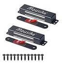 Mousike Magnetic Door Catch Heavy Duty 90lb Door Magnets with Strong Magnetic for Kitchen Cupboard Wardrobe Closet Cabinet Door Drawer Latch (Black 2 Pack))
