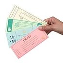 Suck UK Blank Ticket Book | Gift Voucher Book | Date Night Cards | Gifts for Him | Gifts for Her | Boyfriend Coupon Book | Blank Book | Birthday Vouchers | Hard Backed