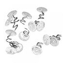 20 Pcs Upholstery Headliner Pins Clear Heads Pins for Slipcovers and Bedskirts 0.5 Pouces Bed Skirt Pins Lot Serre Joint Menuiserie (White, One Size)