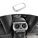 RT-TCZ Rear Back Seat Air Vents Decor Trim Cover Air-Condition Vent Cover ABS Panel Trim Frame Bezel for Jeep Wrangler 2018-2021 JL JLU Sport X Sahara Rubicon Silver