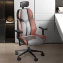 Inbox Zero Adjustable Reclining Ergonomic Faux Leather Swiveling PC & Racing Game Chair Faux Leather in Red | 53.15 H x 21.65 W x 21.26 D in | Wayfair