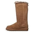 Bearpaw Womens Emery Faux Fur Ankle Winter Boots Brown 8 Medium (B,M)